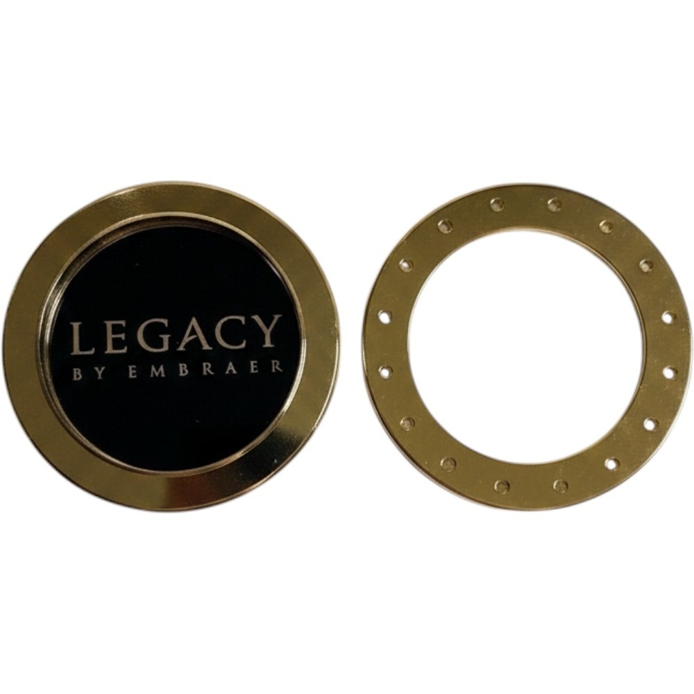 Legacy By Embraer Executive Gift Brass VIP Collectible Desk Top Magnifying Glass